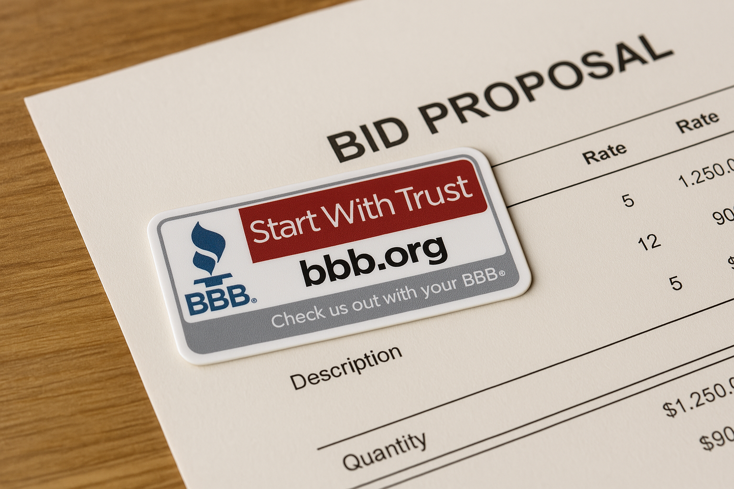 Bid Stickers