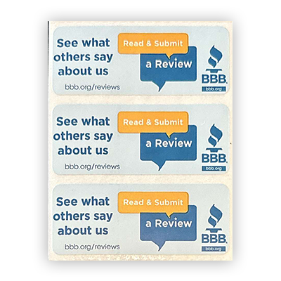 Write-A-Review Sticker